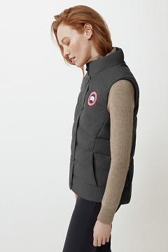 Chamarras Canada Goose Mujer México - Freestyle Chalecos Grises BZ1243978